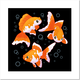 Goldfish cute art Posters and Art